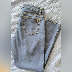 Michael Kors Blue Straight Leg Jeans Classic Denim